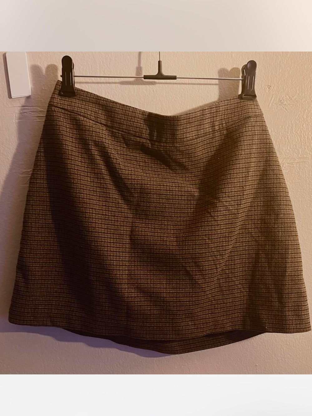 Abercrombie Scarlett Plaid Houndstooth Mini Skort